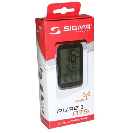 COMPTEUR VELO SANS FIL SIGMA PURE 1 ATS 5 FCTS BLANC