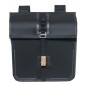 SACOCHE ARRIERE VELO DOUBLE BASIL URBAN DRY 50L NOIR 100% WATERPROOF (36x17x42cm) - FIXATION SUR PORTE BAGAGE