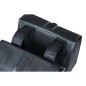 SACOCHE ARRIERE VELO DOUBLE BASIL URBAN DRY 50L NOIR 100% WATERPROOF (36x17x42cm) - FIXATION SUR PORTE BAGAGE