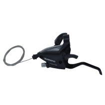 LEVIER-MANETTE VTT SHIMANO STEF500 GAUCHE 3V. NOIR POUR FREIN V-BRAKE 2 DOIGTS