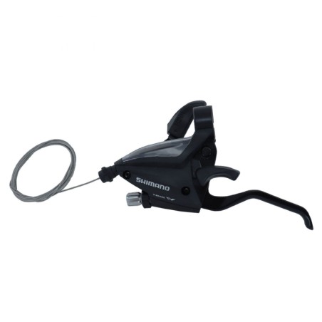 LEVIER-MANETTE VTT SHIMANO STEF500 GAUCHE 3V. NOIR POUR FREIN V-BRAKE 2 DOIGTS