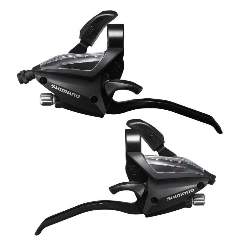 LEVIER/MANETTE VTT 8VX3. SHIMANO STEF500 V-BRAKE NOIR 2 DOIGTS (PR)