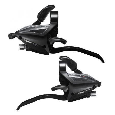LEVIER/MANETTE VTT 8VX3. SHIMANO STEF500 V-BRAKE NOIR 2 DOIGTS (PR)