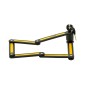 ANTIVOL VELO PLIABLE A CLE L 85CM AUVRAY CITY LOCK NOIR/JAUNE AVEC SUPPORT