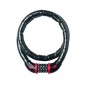 ANTIVOL VELO CABLE ARTICULE A COMBINAISON MASTERLOCK DIAM 18mm L 1 m NOIR - NIVEAU SECURITE 7