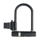 ANTIVOL VELO U AXA NEWTON PRO A CLE 115x190mm D 17mm AVEC CABLE D10 EN 1M - REPRODUCTION DES CLES POSSIBLES - SOLD SECURE