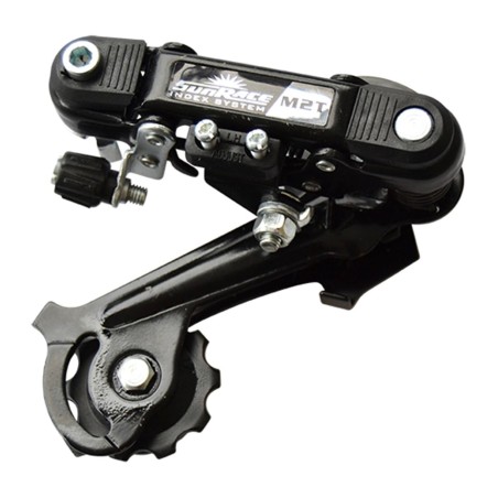 DERAILLEUR VTT ARRIERE SUNRACE 6-7V. CHAPE MEDIUM A VIS