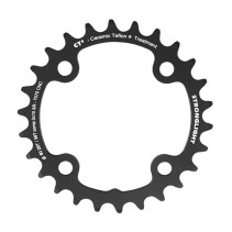 PLATEAU VTT 4BRA D.80 POUR SRAM X0-XX-X9-X7 STRONGLIGHT DOUBLE 26DTS INTERIEUR NOIR CT2  NON FILETE 10V. - EPAISSEUR 3.5mm
