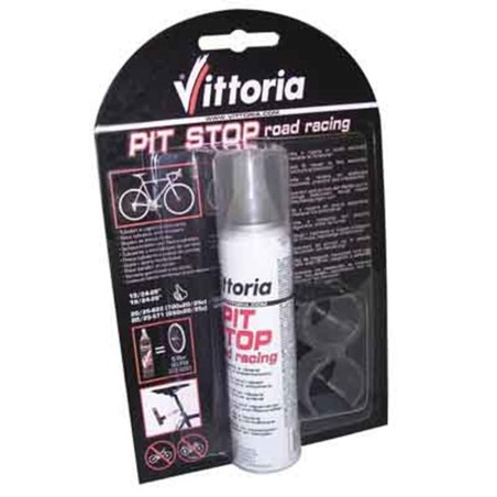 BOMBE ANTI-CREVAISON VITTORIA PIT STOP ROUTE RACCORD DIRECT   CLIPS (75ml)