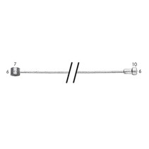 CABLE DE FREIN ROUTE-VTT NEWTON POUR SHIMANO ET ADAPTABLE 1,6mm 1.80 7x6 tête vtt et 10x6 tête route
