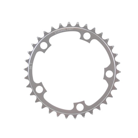 PLATEAU ROUTE DIAM 110 INTER 34DTS ARGENT ALU 5083 STRONG 10/9V. 5 BRANCHES