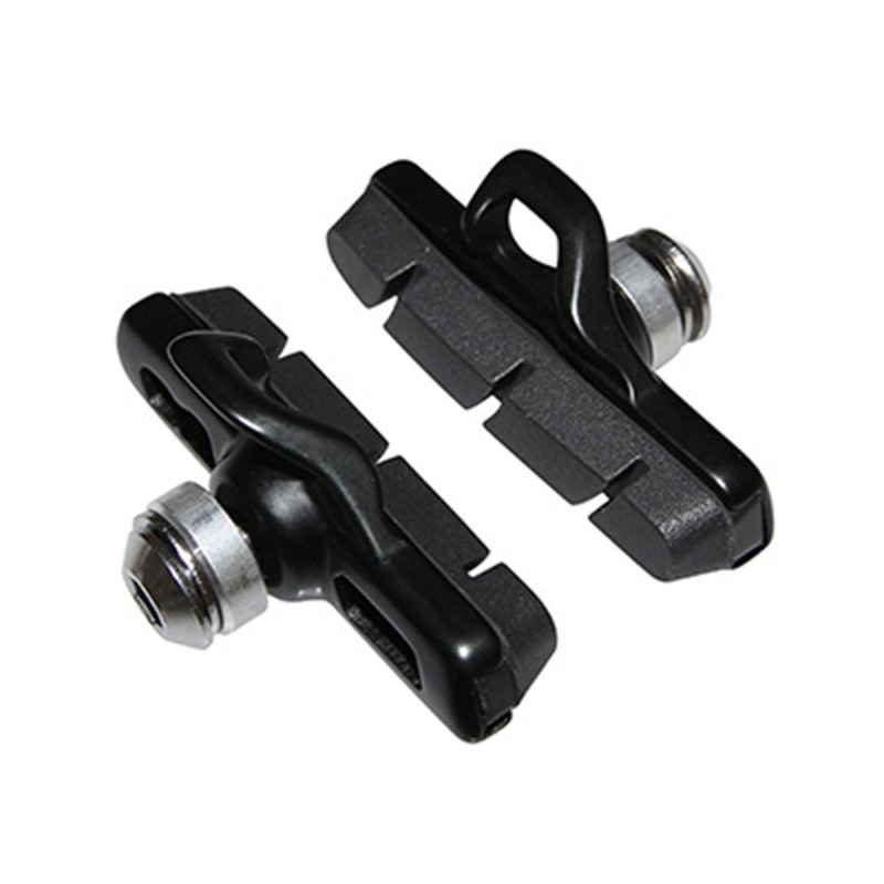 Porte patin frein route a cartouche Newton type Campagnolo alu noir (1 paire)