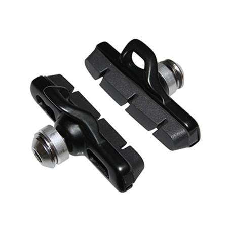 Porte patin frein route a cartouche Newton type Campagnolo alu noir (1 paire)