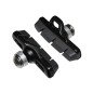 Porte patin frein route a cartouche Newton type Campagnolo alu noir (1 paire)