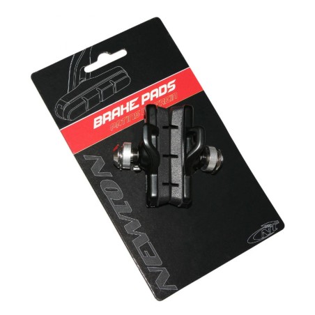 Porte patin frein route a cartouche Newton type Campagnolo alu noir (1 paire)