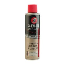 HUILE/LUBRIFIANT 3 EN 1 250ML  CHAINE ET CABLE (AEROSOL) PTFE TEFLON