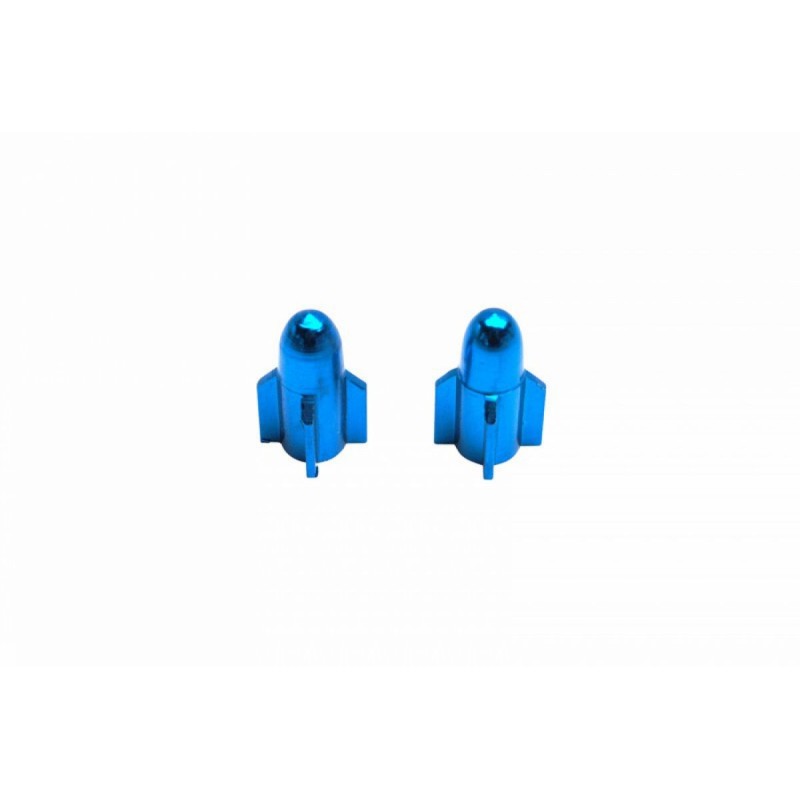 BOUCHON DE VALVE SCOOT-CYCLO REPLAY VS ROCKET ALU BLEU  (PAIRE)