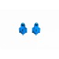 BOUCHON DE VALVE SCOOT-CYCLO REPLAY VS ROCKET ALU BLEU  (PAIRE)
