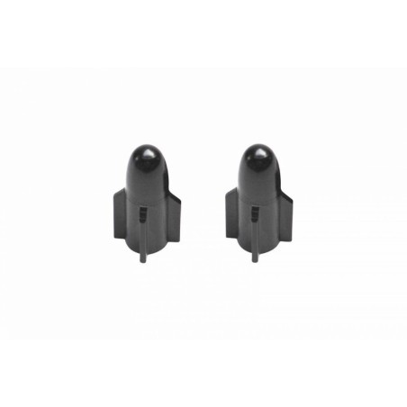 BOUCHON DE VALVE SCOOT-CYCLO REPLAY VS ROCKET ALU NOIR  (PAIRE)