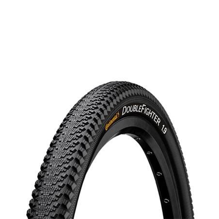 Pneu vtt 27.5x2.00 tr Continental double fighter 3 tt noir (50-584)