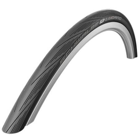 Pneu route 700 x 23 Schwalbe lugano2 noir tr (23-622)