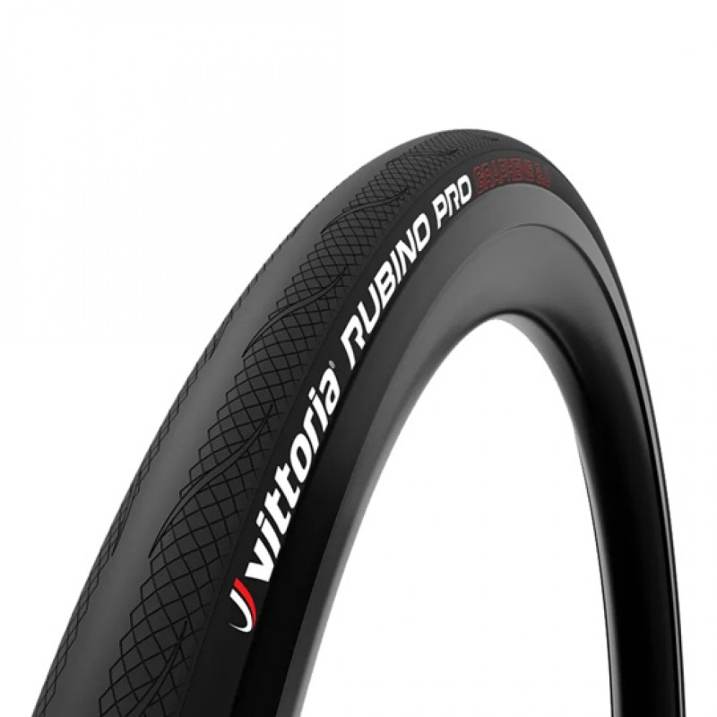 Pneu route 700 x 25 Vittoria rubino pro 4 noir graphene2.0 ts (25-622)