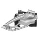 Derailleur vtt avant Sunrace ms66 a collier bas 34,9 pour double plateau 38x26 et 36x22 tirage haut-bas (avec collier