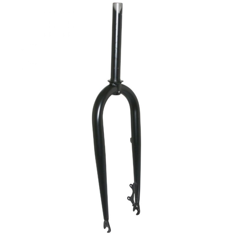 FOURCHE VTT 26 " FATBIKE NOIR PIVOT LISSE 1"1-8-28.6 INTERIEUR POUR FREIN A DISQUE - PIVOT 220mm