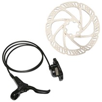 FREIN A DISQUE VTT HYDRAULIQUE TEKTRO AURIGA 2.85 NOIR ARRIERE AVEC DISQUE 160mm ET ADAPTATEUR (KIT) UTILISE LES PLAQUETTE DEORE
