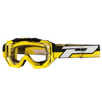 MASQUE-LUNETTES CROSS PROGRIP 3200 LS VENOM JAUNE ECRAN TRANSPARENT LIGHT SENSITIVE ANTI-RAYURES-ANTI U.V.-ANTI-BUEE