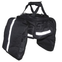 SACOCHE ARRIERE VELO A PONT NEWTON N1 FIXATION PORTE BAGAGE AVEC SACOCHES DE CHAQUE COTE WATERPROOF PAR VELCROS (L 30cm x l