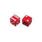 BOUCHON DE VALVE SCOOT-CYCLO REPLAY VS DE ROUGE  (PAIRE)
