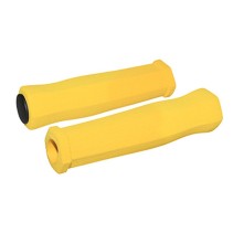 POIGNEE CITY-VTT NEWTON MOUSSE HAUTE DENSITE JAUNE 125mm (PAIRE)