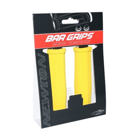 POIGNEE CITY-VTT NEWTON MOUSSE HAUTE DENSITE JAUNE 125mm (PAIRE)