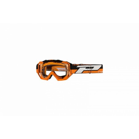 MASQUE-LUNETTES CROSS PROGRIP 3200 LS VENOM ORANGE ECRAN TRANSPARENT LIGHT SENSITIVE ANTI-RAYURES-ANTI U.V.-ANTI-BUEE