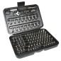 EMBOUTS DE SERRAGE ET VISSAGE 1-4 UNIVERSEL ADAPTABLE TOURNEVIS - PERCEUSE - CLIQUET A DOUILLE (COFFRET 100 PIECES)