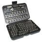 EMBOUTS DE SERRAGE ET VISSAGE 1-4 UNIVERSEL ADAPTABLE TOURNEVIS - PERCEUSE - CLIQUET A DOUILLE (COFFRET 100 PIECES)