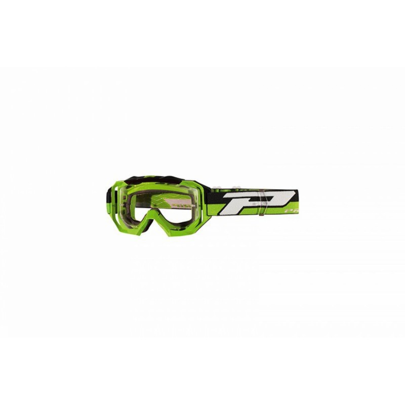 MASQUE-LUNETTES CROSS PROGRIP 3200 LS VENOM VERT ECRAN TRANSPARENT LIGHT SENSITIVE ANTI-RAYURES-ANTI U.V.-ANTI-BUEE (HOMOLOGUE