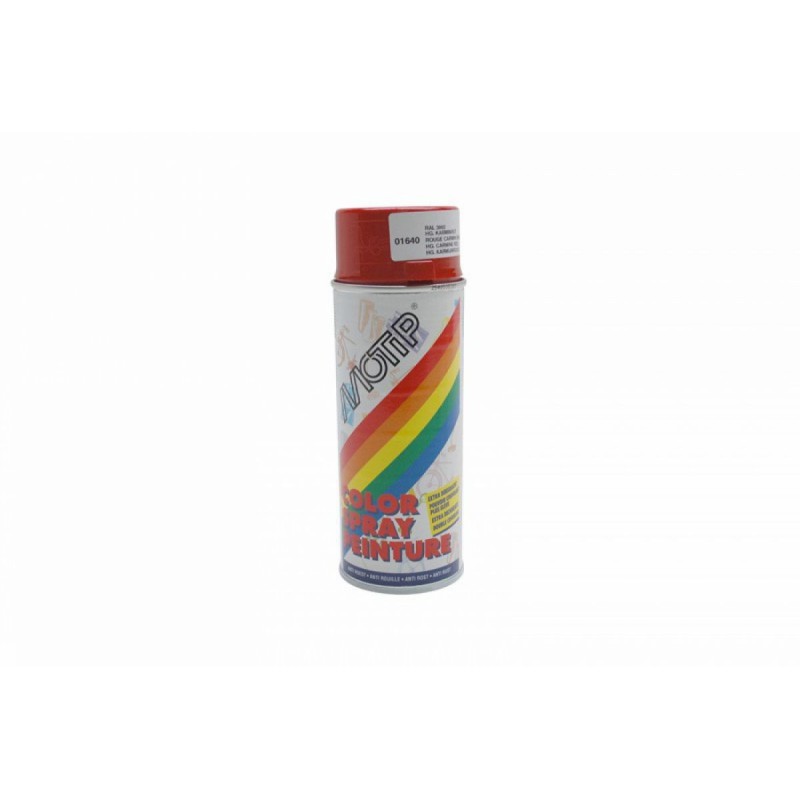 BOMBE DE PEINTURE MOTIP DECO GLYCERO BRILLANT ROUGE CARMIN AEROSOL 400ml (01640)