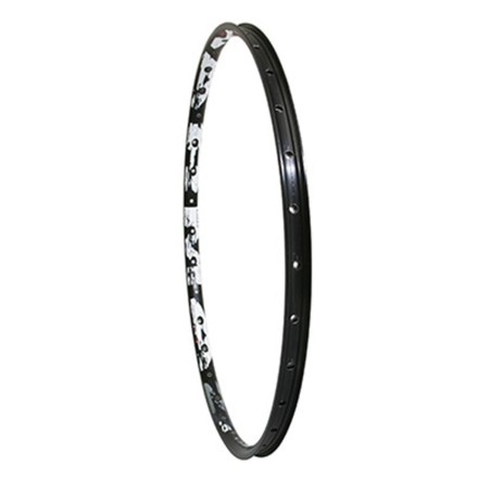 Jante vtt 27.5" karma disc 21c noir 32t. double paroi avec oeillets profil 17mm