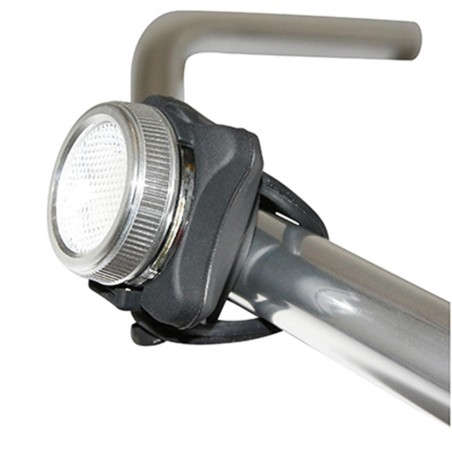 ECLAIRAGE VELO USB ARRIERE SUR TIGE DE SELLE NEWTON LIGHT22AT COB LEDS 30 LUMENS ARGENT-NOIR (ECLAIRAGE ROUGE ET BLEU,