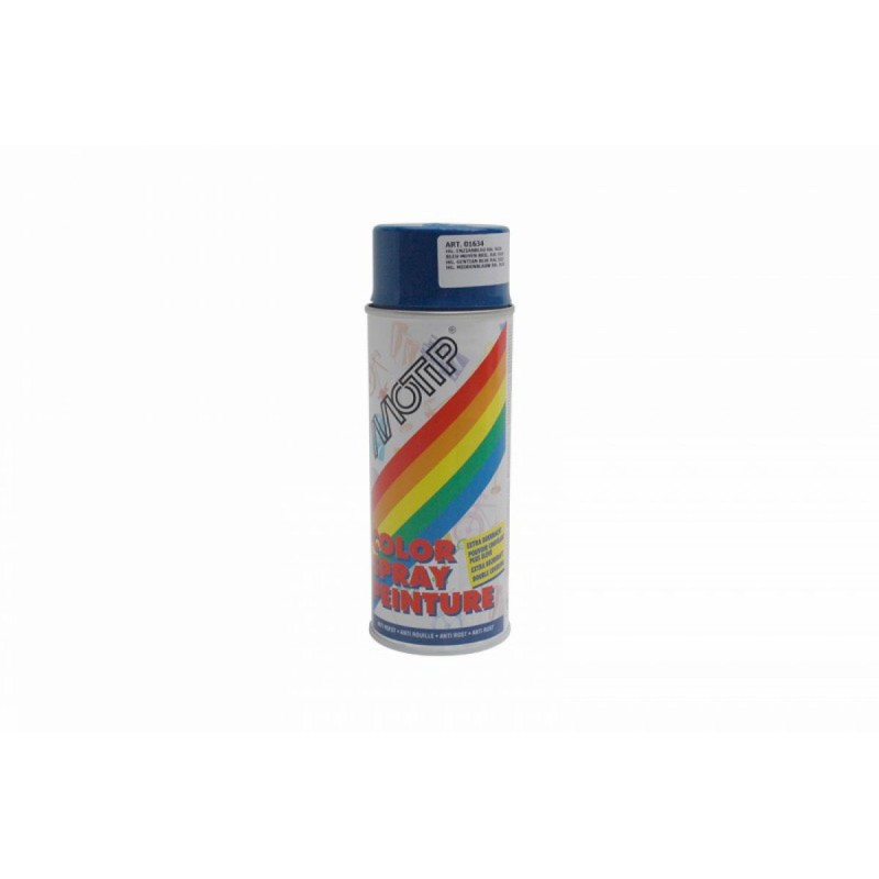 BOMBE DE PEINTURE MOTIP DECO GLYCERO BRILLANT BLEU GENTIANE AEROSOL 400ml (01634)