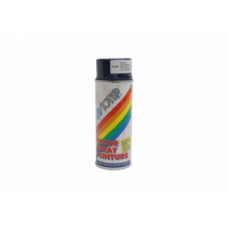 BOMBE DE PEINTURE MOTIP DECO GLYCERO BRILLANT BLEU ACIER AEROSOL 400ml (01635)