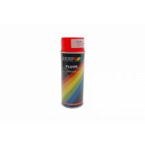 BOMBE DE PEINTURE MOTIP PRO FLUO ROUGE-ORANGE AEROSOL 400ml (04020)