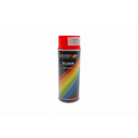 BOMBE DE PEINTURE MOTIP PRO FLUO ROUGE-ORANGE AEROSOL 400ml (04020)