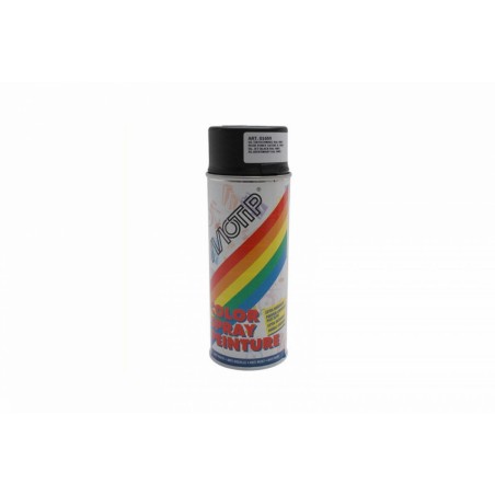 BOMBE DE PEINTURE MOTIP DECO GLYCERO SATIN NOIR PROFOND AEROSOL 400ml (01659)