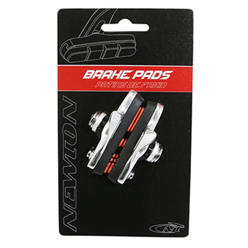 Porte patin frein route a cartouche abs Newton type Shimano alu argent 55mm (1 paire)