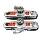 Porte patin frein route a cartouche abs Newton type Shimano alu argent 55mm (1 paire)