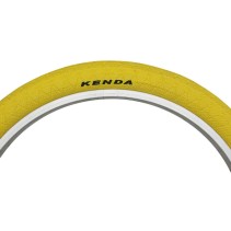 Pneu bmx 20 x 1.95 kenda slick jaune tr (50-406)