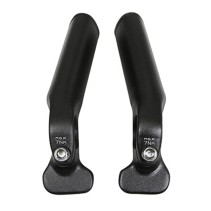 EMBOUT DE CINTRE NEWTON AVEC REPOSE MAIN NOIR MAT (PAIRE)
